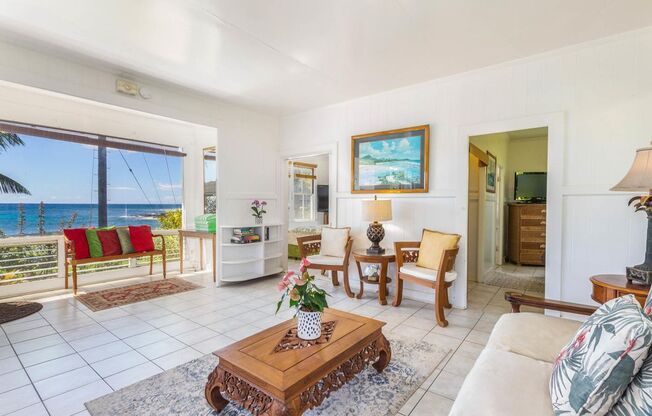 Furnished 2 bedroom, 1.5 bath home in Poipu, with unobstructed ocean view
