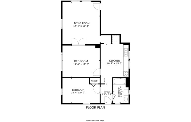 2 beds, 1 bath, 1,200 sqft, $2,445, Unit 6321B