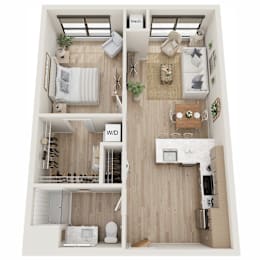 1 bed, 1 bath, 661 sqft, $1,476
