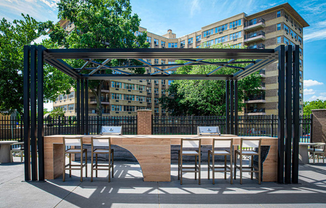 Parkview Towers outdoor grilling station at Parkview Towers, Collingswood, NJ, 08107