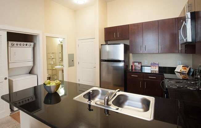 Sink With Faucet at Link Apartments® Manchester, Richmond, Virginia