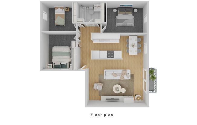3 beds, 1 bath, 800 sqft, $1,595, Unit 51