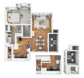 1 bed, 1 bath, 751 sqft, $1,410