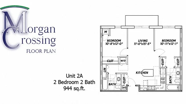 2 beds, 2 baths, 944 sqft, $1,475
