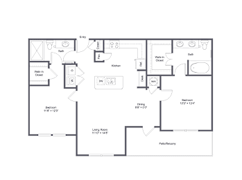 2 beds, 2 baths, 1,130 sqft, $1,867
