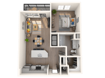 1 bed, 1 bath, 751 sqft, $2,135