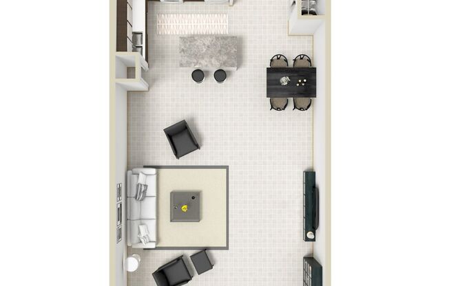 Studio, 1 bath, 925 sqft, $3,200, Unit 1616 - PH05