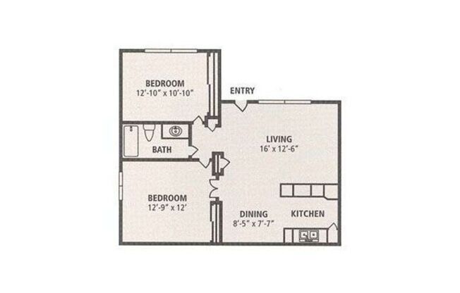 2 beds, 1 bath, 829 sqft, $1,175