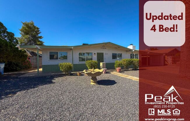 Updated 4-Bedroom Home with Pool!