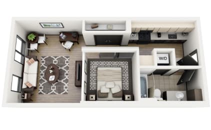 1 bed, 1 bath, 577 sqft, $2,147