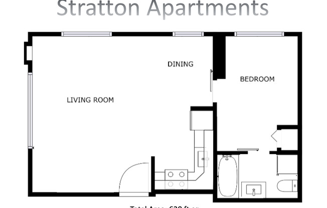 1 bed, 1 bath, 570 sqft, $1,399, Unit 16