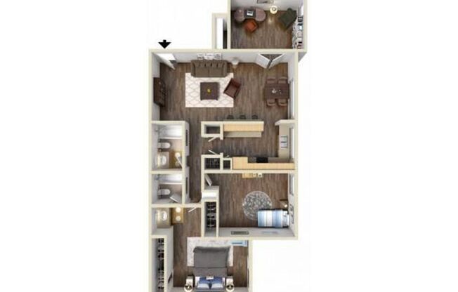 3 beds, 2 baths, 1,156 sqft, $3,025, Unit 078