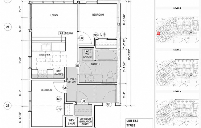 2 beds, 1 bath, 643 sqft, $2,341, Unit 210