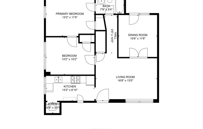 2 beds, 1 bath, 840 sqft, $1,129, Unit D2