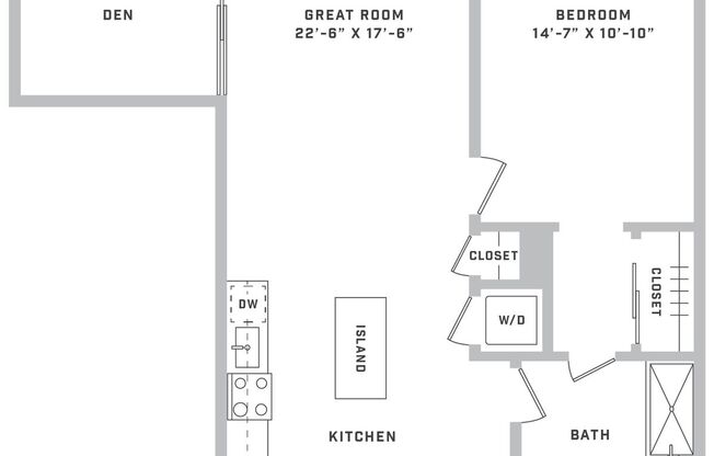 1 bed, 1 bath, 768 sqft, $2,750, Unit 26-306