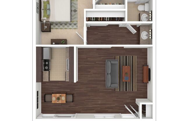 1 bed, 1 bath, 635 sqft, $1,649, Unit 205