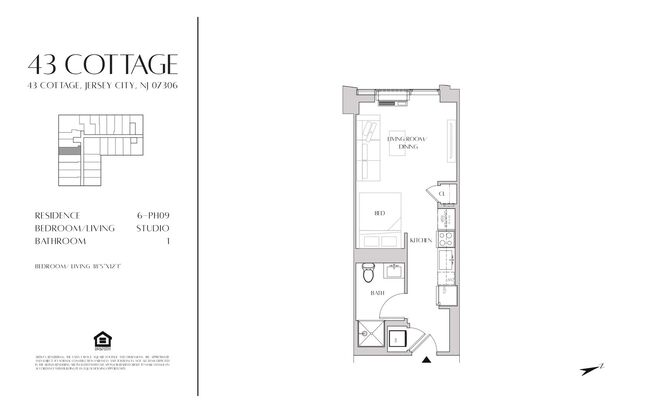 Studio, 1 bath, 397 sqft, $2,400, Unit 622