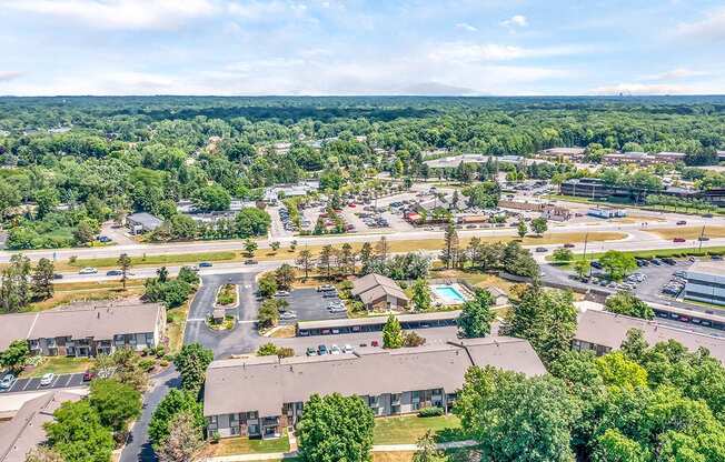 Aerial View at Edge At Farmington Hills - Farmington Hills, MI, Farmington Hills, 48334