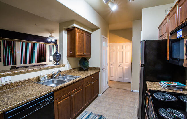 Gourmet Kitchen with Appliances at Apartments for Rent in North Las Vegas NV