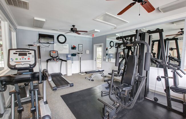 Fitness Center at Trellis Pointe Apartment Homes in Holly Springs, NC