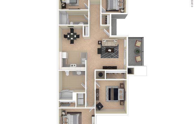4 beds, 2 baths, 1,454 sqft, $1,869