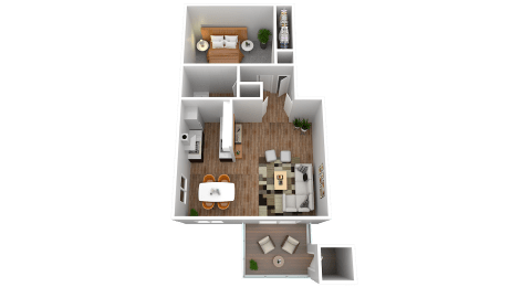 1 bed, 1 bath, 675 sqft, $999