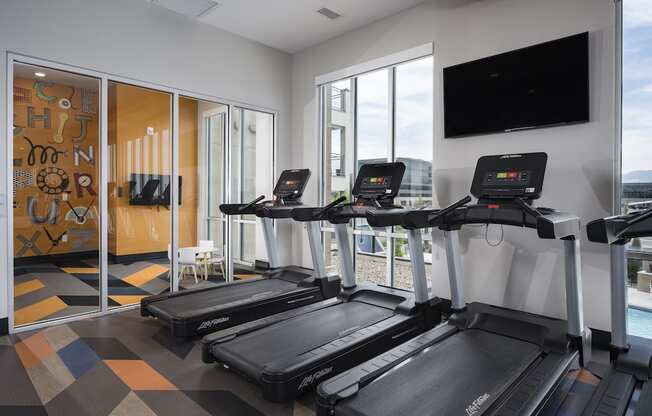 Cardio Area at Parc View Apartments and Townhomes Midvale, UT 84047