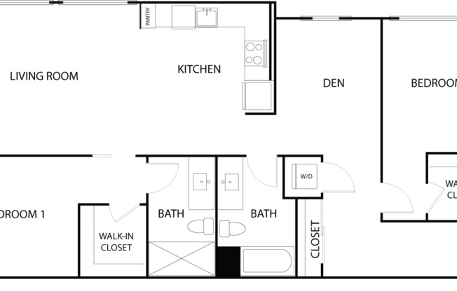 2 beds, 2 baths, 1,331 sqft, $3,977, Unit 142