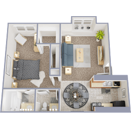 1 bed, 1 bath, 780 sqft, $899