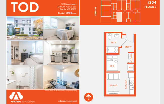 Studio, 1 bath, 405 sqft, $1,295, Unit B002