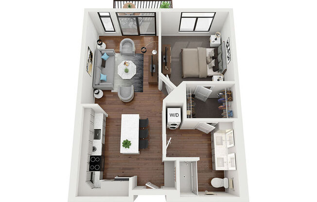 1 bed, 1 bath, 753 sqft, $1,726