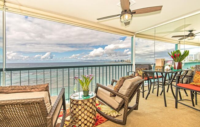 Furnished Oceanfront Studio at the Iconic Sans Souci