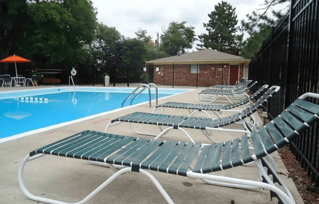 apartment complex with pool