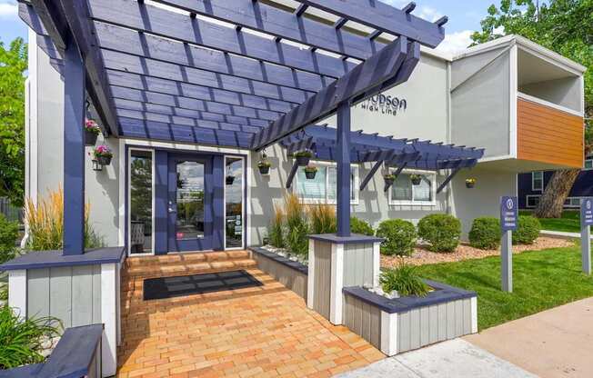 Hudson at Highline Apartments in Denver, Colorado Clubhouse Exterior