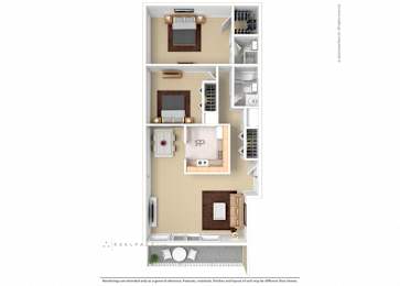 2 beds, 2 baths, 975 sqft, $2,627