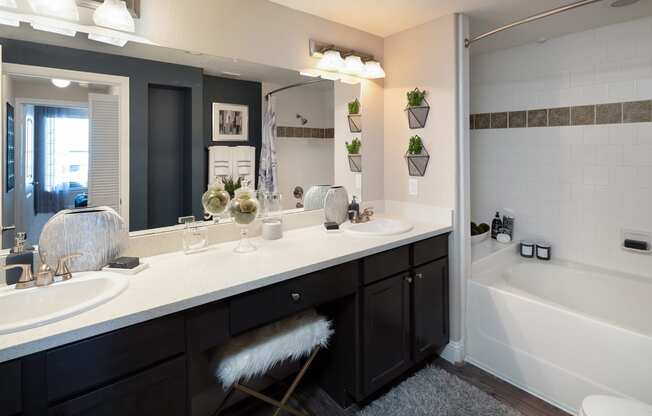 The Retreat at Cinco Ranch double vanities