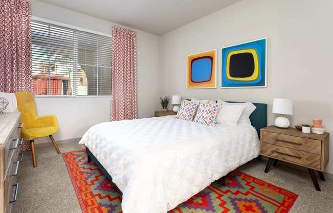 Cozy bedroom at  at Las Positas Apartments, Camarillo