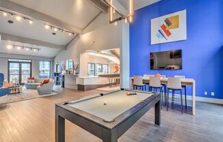 Resident Lounge with Pool Table.