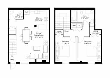 2 beds, 1.5 baths, 813 sqft, $2,165