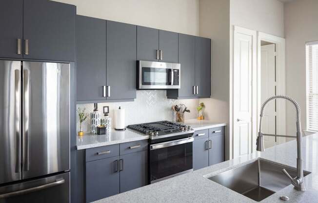 oven and stove top view