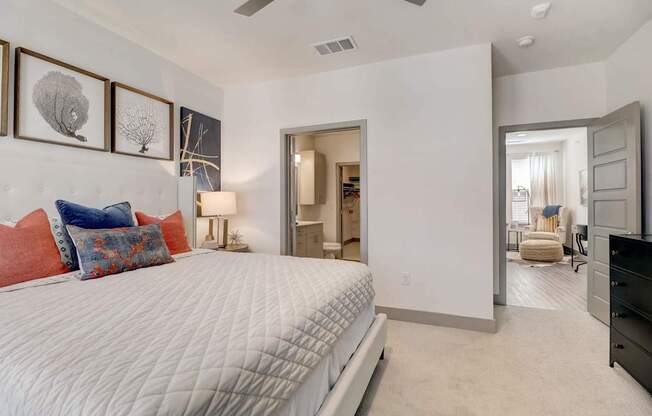 Townhome Bedroom with Carpet