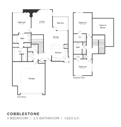 3 beds, 2.5 baths, 1,823 sqft, $3,003