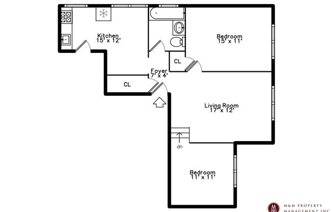 1 bed, 1 bath, 725 sqft, $1,250, Unit 744-52