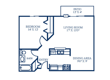 1 bed, 1 bath, 776 sqft, $1,425