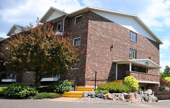 enterence of apartment building at tourville apartment