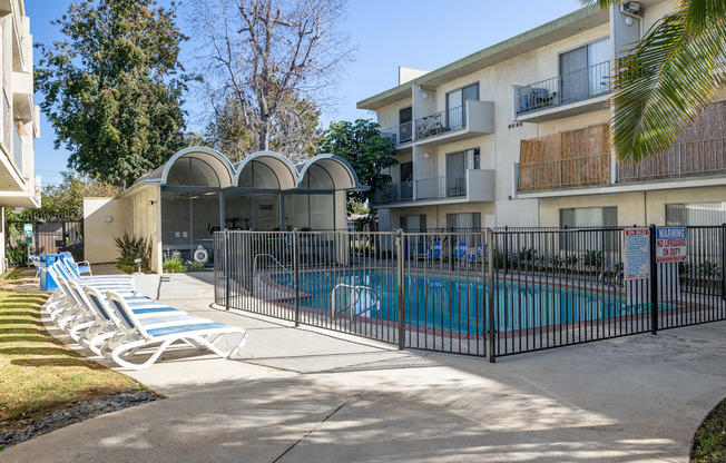 our apartments have a private pool for residents to enjoy