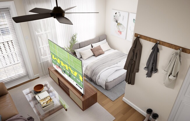 Studio, 1 bath, 480 sqft, $1,067