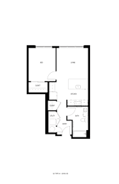 1 bed, 1 bath, 626 sqft, $1,859