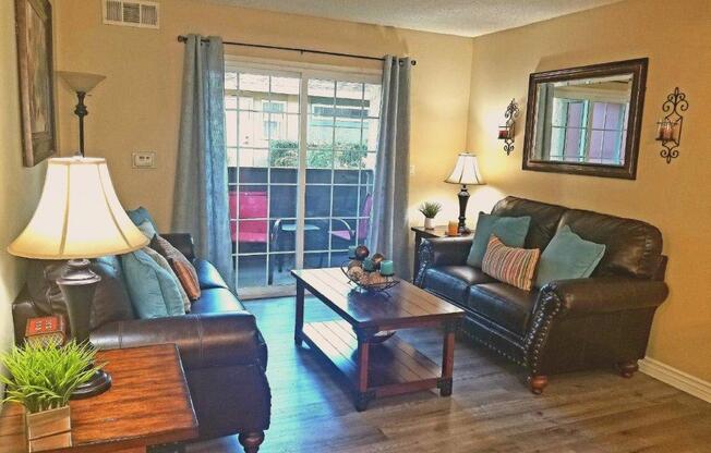 Wood Floor Living Room at Citrus Gardens Apartments, Fontana, CA 92335