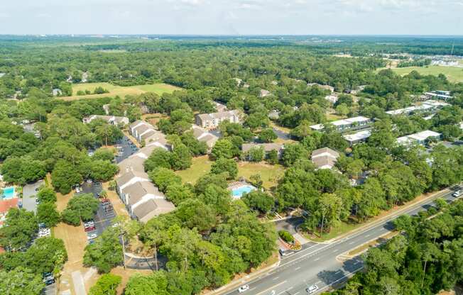 Property Aerial View at Reflections Apartment Homes in Gainesville, Florida, FL
